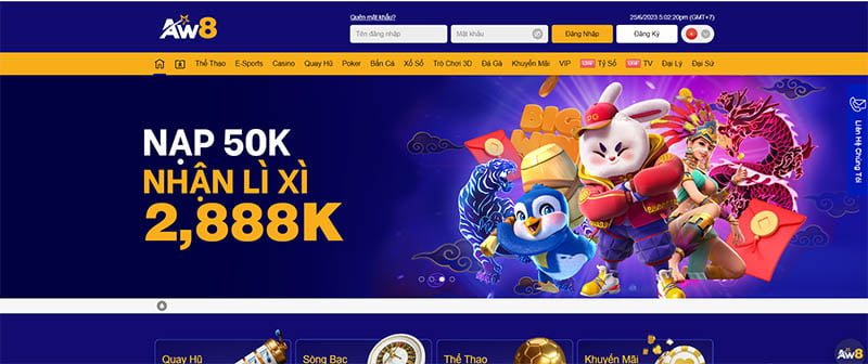 Trang web của 23Win Games sở hữu giao diện chất lượng cao - 23Win
